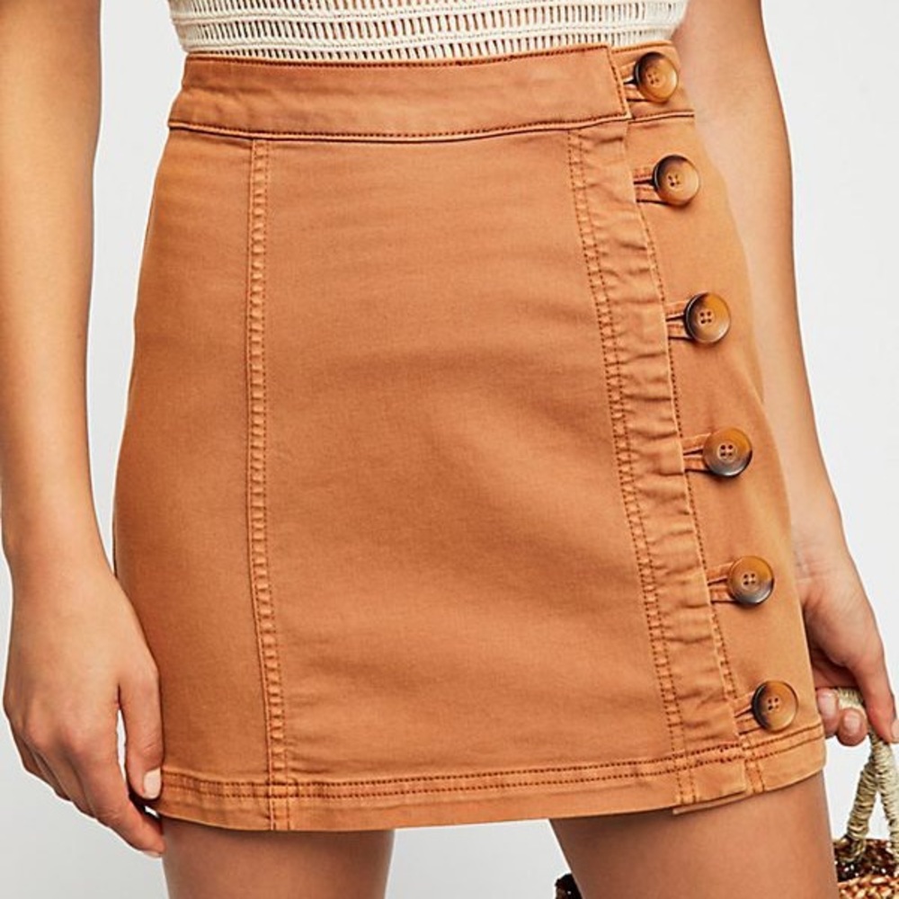 Free People Little Daisies Mini Skirt